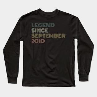 Legend Since September 2010 Long Sleeve T-Shirt